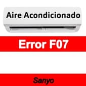Error F07 Aire acondicionado Sanyo