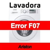 Error F07 Lavadora Ariston