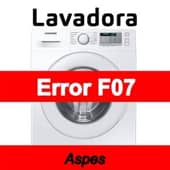 Error F07 Lavadora Aspes