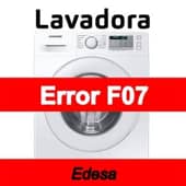 Error F07 Lavadora Edesa