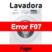 Error F07 Lavadora Fagor
