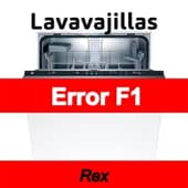 Error F1 Lavavajillas Rex