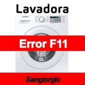 Error F11 Lavadora Sangiorgio