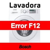 Error F12 Lavadora Bosch