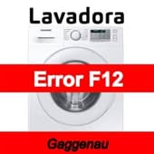 Error F12 Lavadora Gaggenau