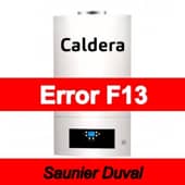 Error F13 Caldera Saunier Duval