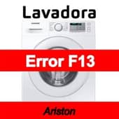 Error F13 Lavadora Ariston