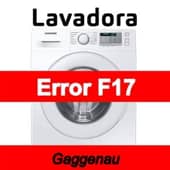 Error F17 Lavadora Gaggenau