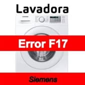 Error F17 Lavadora Siemens