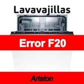Error F20 Lavavajillas Ariston