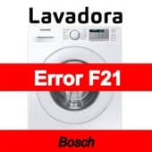 Error F21 Lavadora Bosch