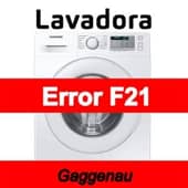 Error F21 Lavadora Gaggenau