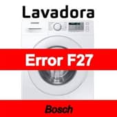Error F27 Lavadora Bosch