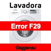 Error F29 Lavadora Gaggenau