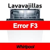 Error F3 Lavavajillas Whirlpool