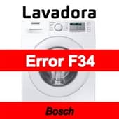 Error F34 Lavadora Bosch