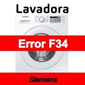 Error F34 Lavadora Siemens