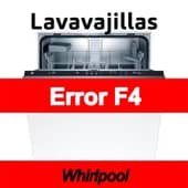 Error F4 Lavavajillas Whirlpool