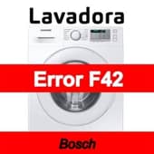 Error F42 Lavadora Bosch
