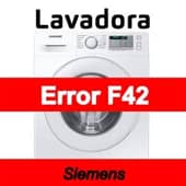 Error F42 Lavadora Siemens