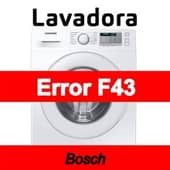 Error F43 Lavadora Bosch
