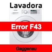 Error F43 Lavadora Gaggenau