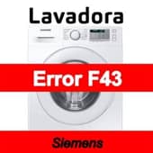 Error F43 Lavadora Siemens