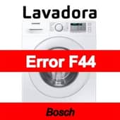 Error F44 Lavadora Bosch