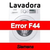 Error F44 Lavadora Siemens