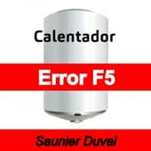 Error F5 Calentador Saunier Duval