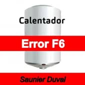 Error F6 Calentador Saunier Duval
