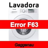 Error F63 Lavadora Gaggenau