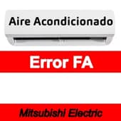 Error FA Aire acondicionado Mitsubishi Electric