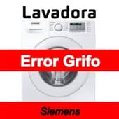 Error Grifo Lavadora Siemens
