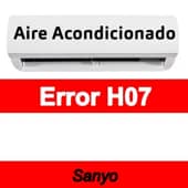 Error H07 Aire acondicionado Sanyo