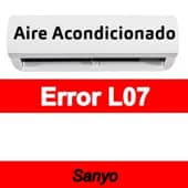 Error L07 Aire acondicionado Sanyo