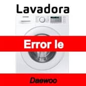 Error le Lavadora Daewoo
