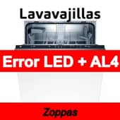 Error LED + AL4 Lavavajillas Zoppas