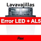 Error LED + AL5 Lavavajillas Rex