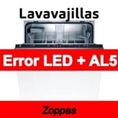 Error LED + AL5 Lavavajillas Zoppas